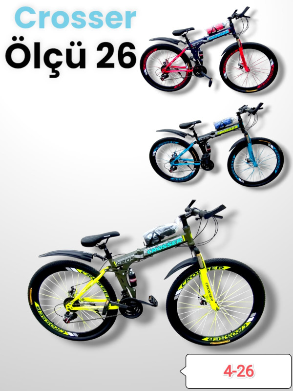 Crosser 26 Qatlanan iki amarzatorlu 26 lıq model