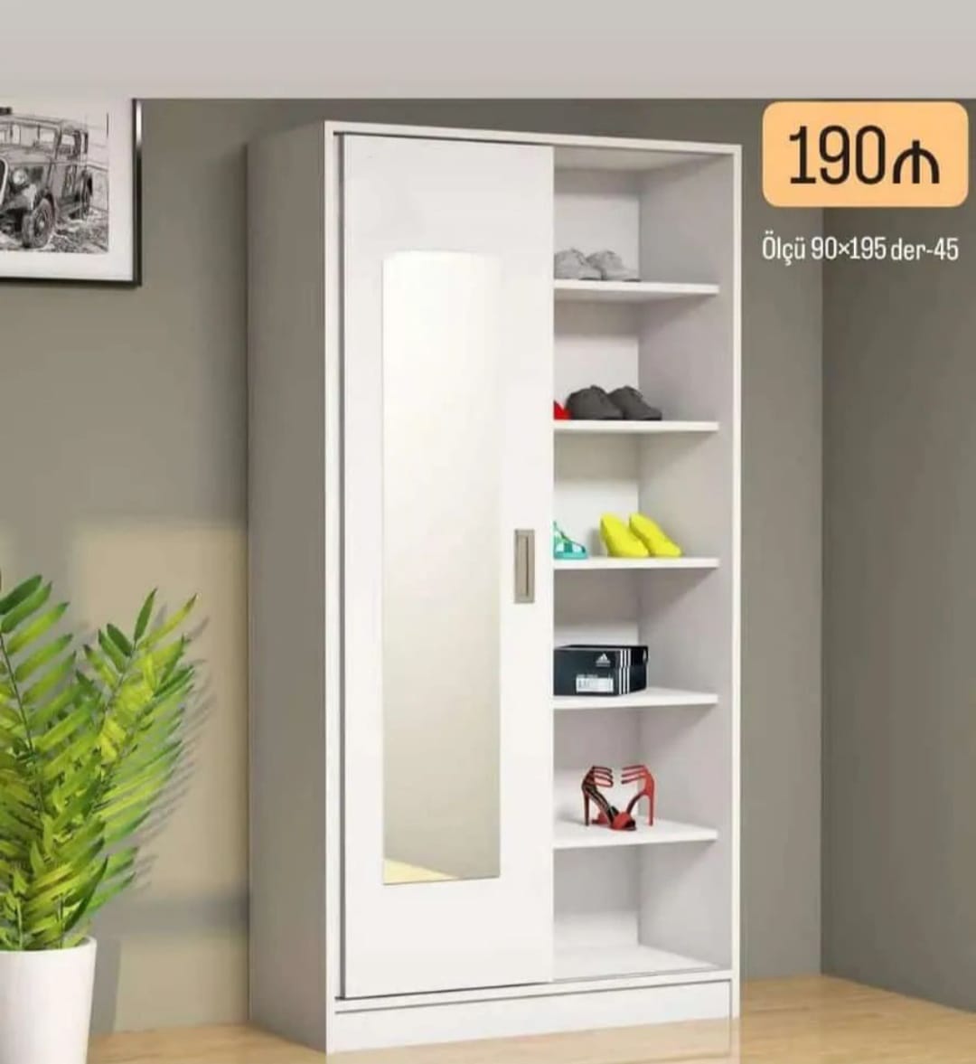 Paltar dolabı Sifarişlə hazırlanır Rəng seçimi var Ölçü