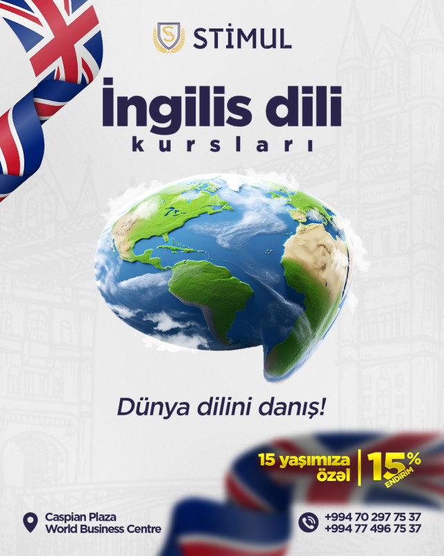 İngilis dili kursları 🇬🇧 Dünyada ən çox istifadə edilən və danışılan dil olan