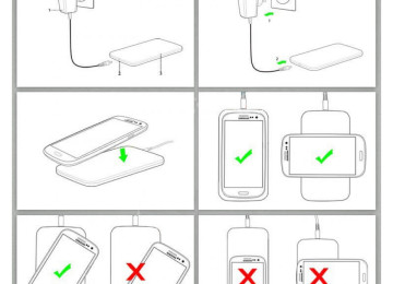 Bu Qi standart simsiz güc batareya ilə, messy kabellər