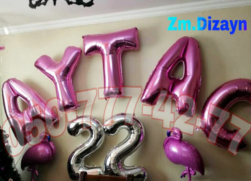 Helium sarlari. Dekor shar sifarishi. Helium şar sifarişi.