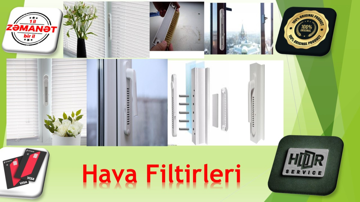 Hava Filtirleri 18 ay hisse hise odenis mumkundu Hava filtirlerin satisi ve