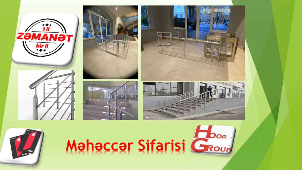 Məhəccərlərin quraşdırılması HooR GrouP MMC Alüminium məhəccərlər yüksək perspektivli