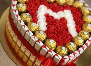 Herfli kinder buketleri sifarisle hazirlanir.Sifarisler en