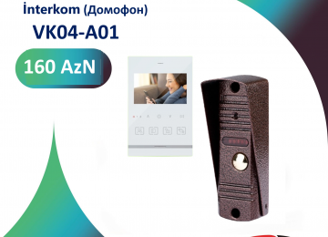 ZKTeco VK04-A01 Interkom (Домофон) Qiyməti 160 manatdır.!