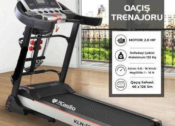 Burada bir çox qaçış trenajoru yerləşdirilmişdir, sağa