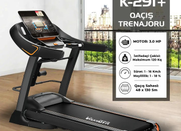 Burada bir çox qaçış trenajoru yerləşdirilmişdir, sağa