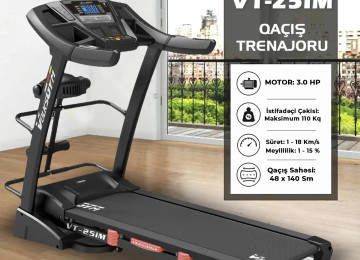 Burada bir çox qaçış trenajoru yerləşdirilmişdir, sağa