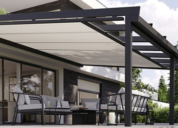 kafelərde perqola sistemlərinin quraşdırılması, ofislerde