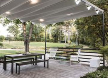 kafelərde perqola sistemlərinin quraşdırılması, ofislerde