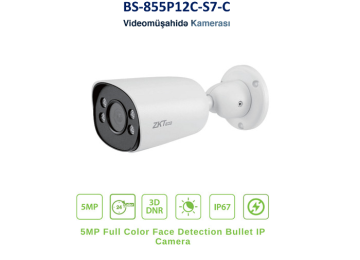 5MP Mini Bullet 3.6mm (BS-855P12C-S7-C) ZKTeco –İP camera
