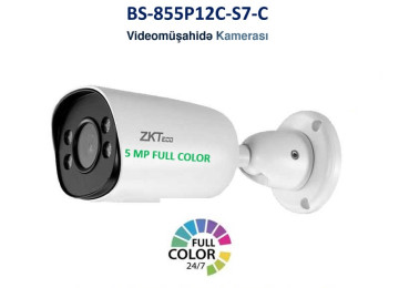5MP Mini Bullet 3.6mm (BS-855P12C-S7-C) ZKTeco –İP camera