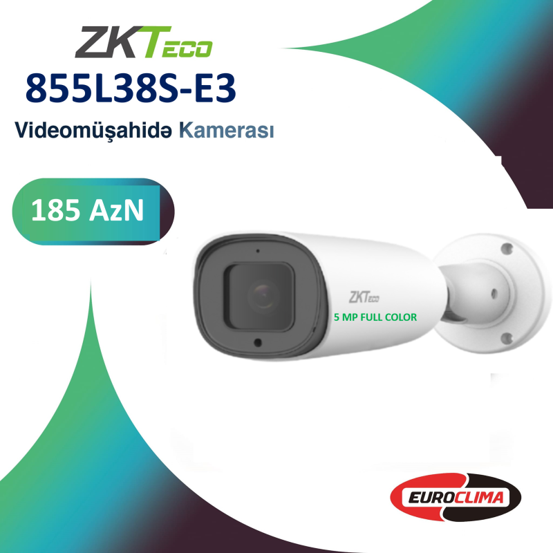 Müşahidə kamerası 855L38S-E3 Müşahidə kamerası 855L38S-E3 \\--\\ 5MP Mini Bullet 3.6-11