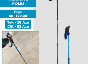 Skandinav gəzinti çubuqları (trekking poles stick) Hər