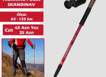 Skandinav gəzinti çubuqları (trekking poles stick) Hər