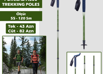 Skandinav gəzinti çubuqları (trekking poles stick) Hər