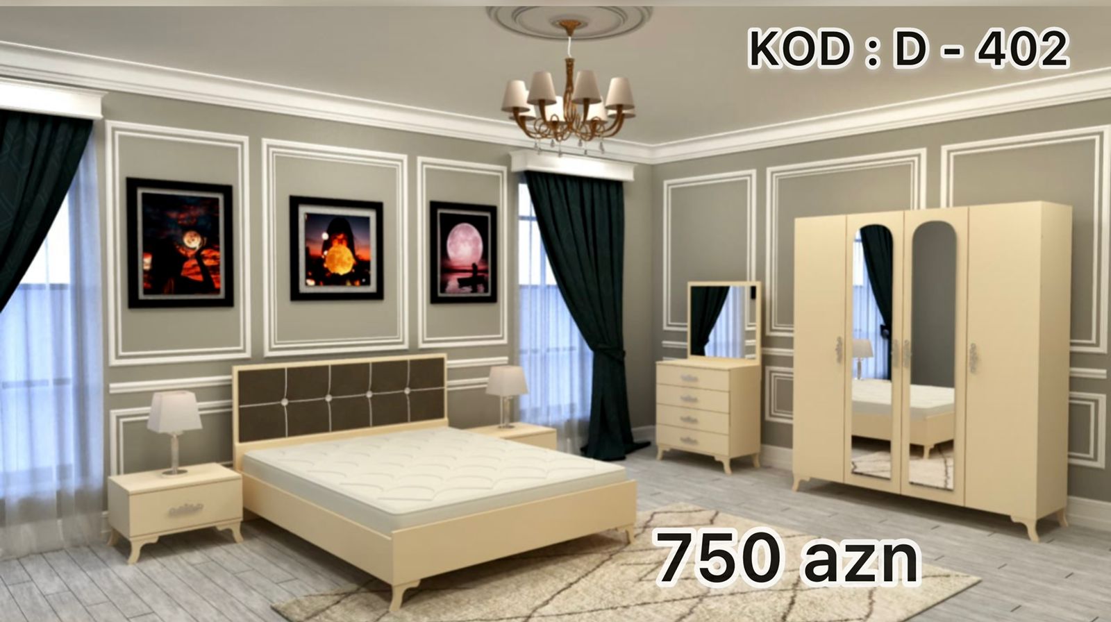 Yataq Dəsti Hazır əldə var Təhvil gün ərzində Qiyməti