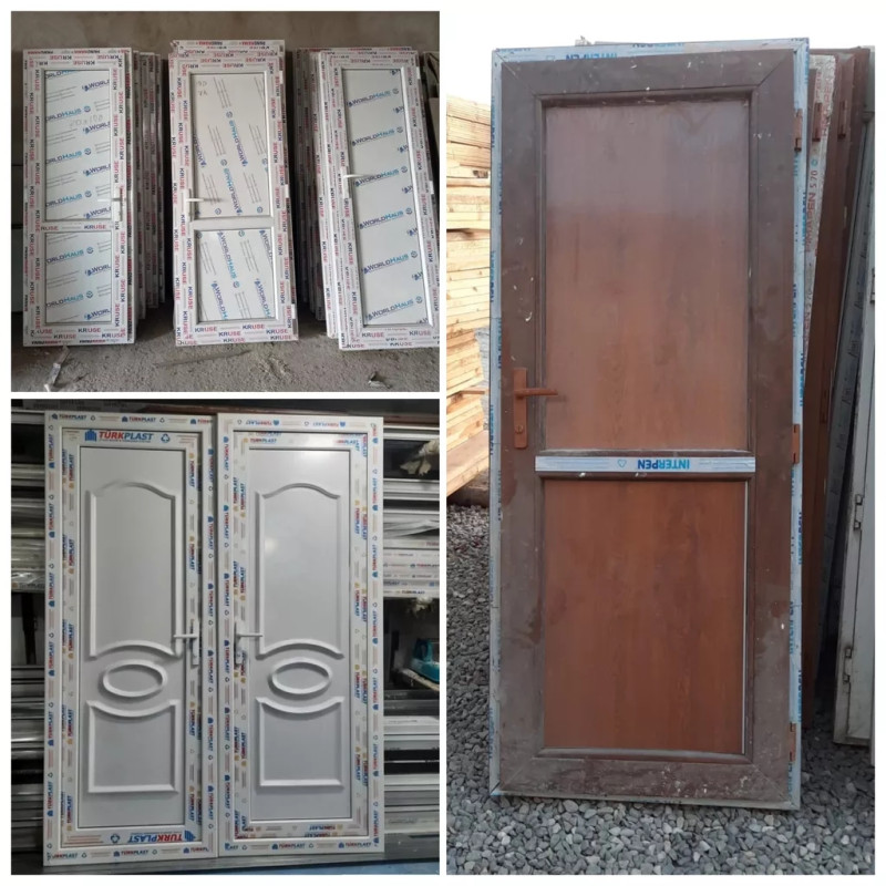 Plastik qapı pəncərə Təzə plastik pəncərələr 1.18x1.38 sm qiyməti 110 azn. Hər