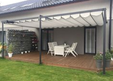 obyektlerde perqola sistemlərinin quraşdırılması, pult ilə