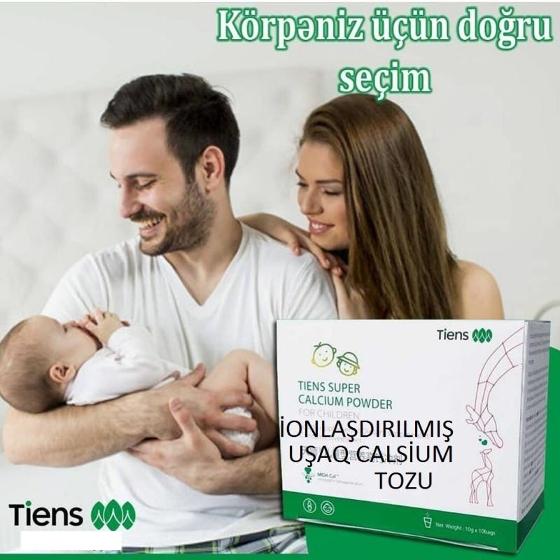 Uşaq Kalsium-Sümük,Raxit,Nitq,Onurğa,Boy,Yaddaş,İnkişaf,Anemiya,Diatez,Astma-Bronxit,Sklet " Uşaqlar Üçün İonlaşdırılmış Kalsium Tozu "-Dünyada