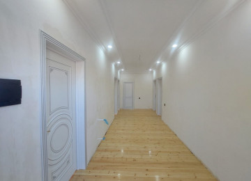 Bine Qesebesi Mexmere Cay Evinin Yaxinligi.Asfalt Yolda