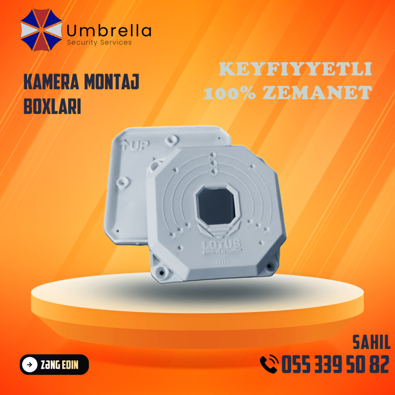 Kamera Montaj Qutu Lotus Box 100% Keyfiyyet Zəmanət verilir Kamera Montaj Qutu Lotus Box 100% Keyfiyyet Zəmanət verilir