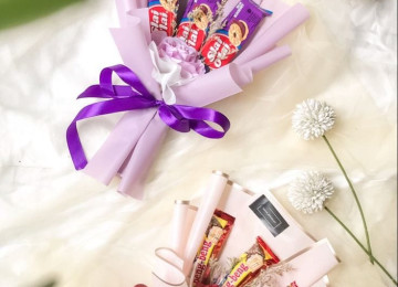 Mektebliler,aile uzvleri,is kollektivi ucun mini buketler