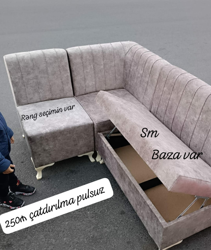 Divan Keyfiyyətli və sərfəli *✔️Metbex üçün bazalı künc divan*