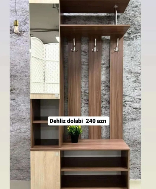 Dəhliz dolabı Dəhliz dolabı Sifarişlə hazırlanır Rəng seçimi var