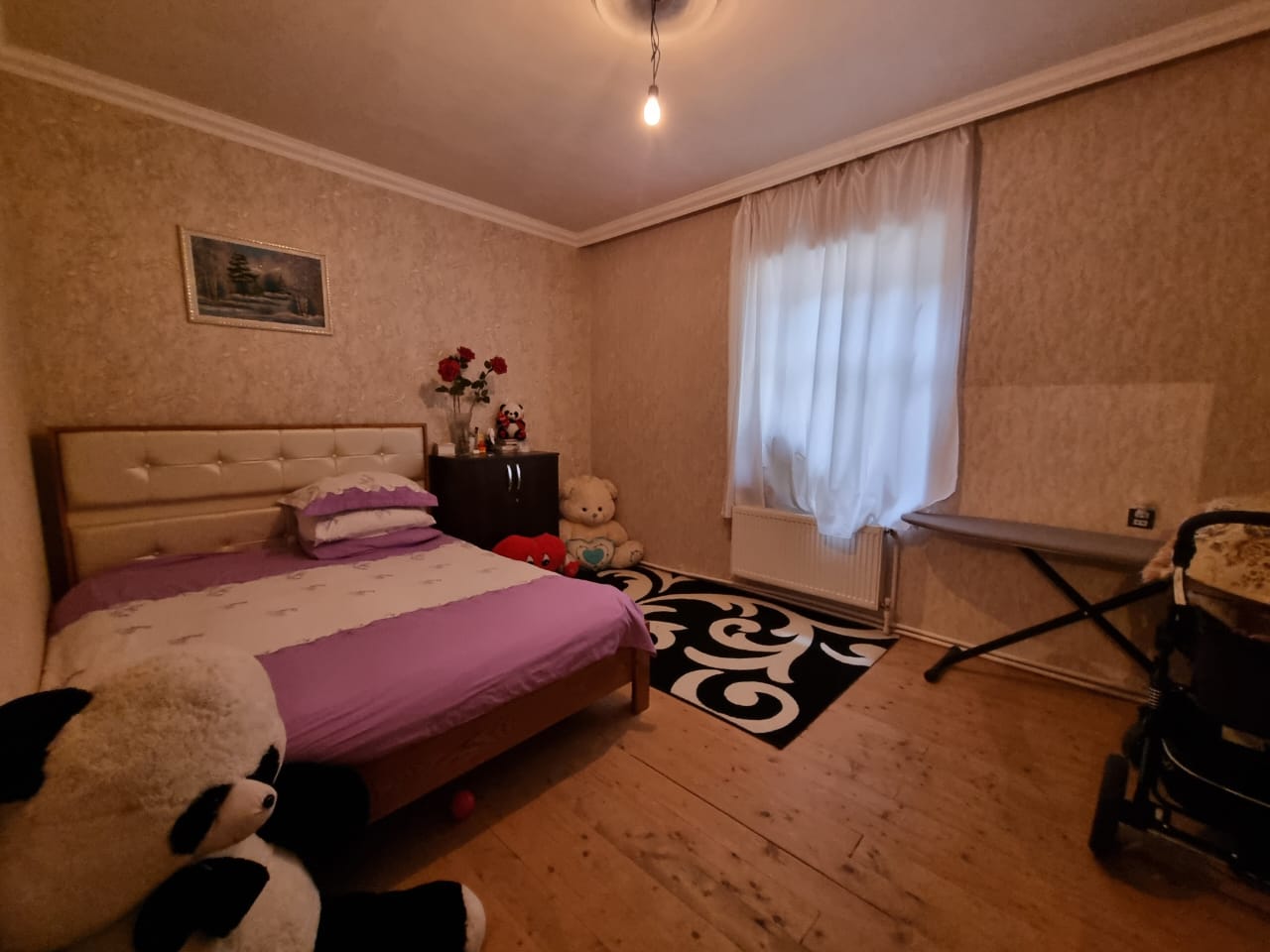 Məhəmmədli qəsəbəsi 2,5 sotda 110 kvm.3 otaqli,kursulu,tam