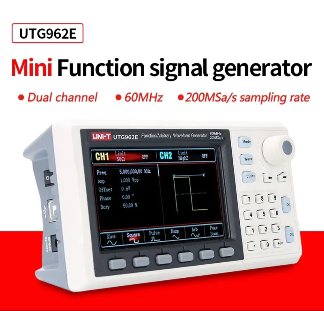 Siqnal generatoru. Model: UNI-T UTG 962E Çıxış dalğa