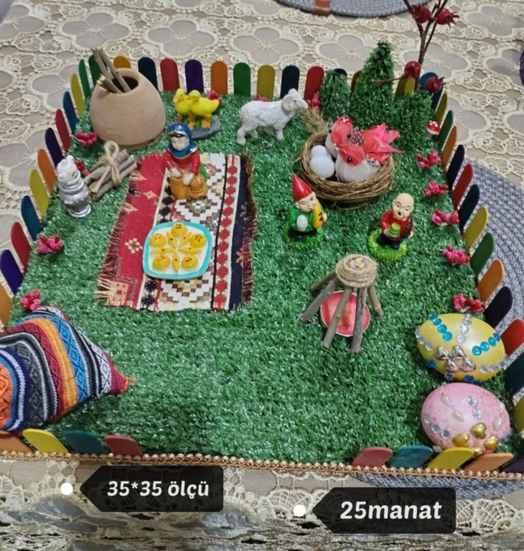 Novruz dekoru Novruz bayram dekoru. El işidir.