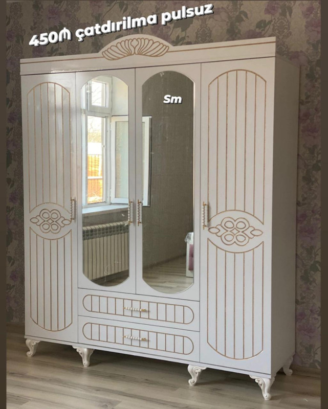 Dolab *4 Qapili Dolab şeher içi çatdırilma pulsuz qiymət 450azn*