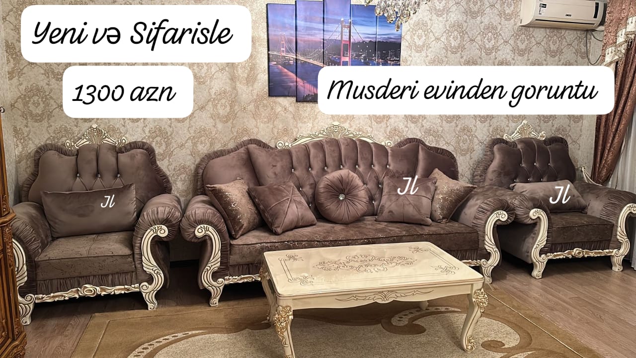 Yeni və Sifarisle ‼️Lexsus divan kreslo desti ✔️Reng secimi