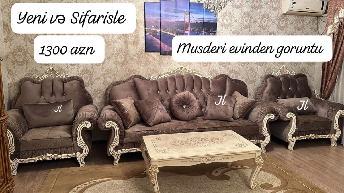 Divan ve kreslo dest Yeni və Sifarisle ‼️Lexsus divan kreslo desti ✔️Reng secimi