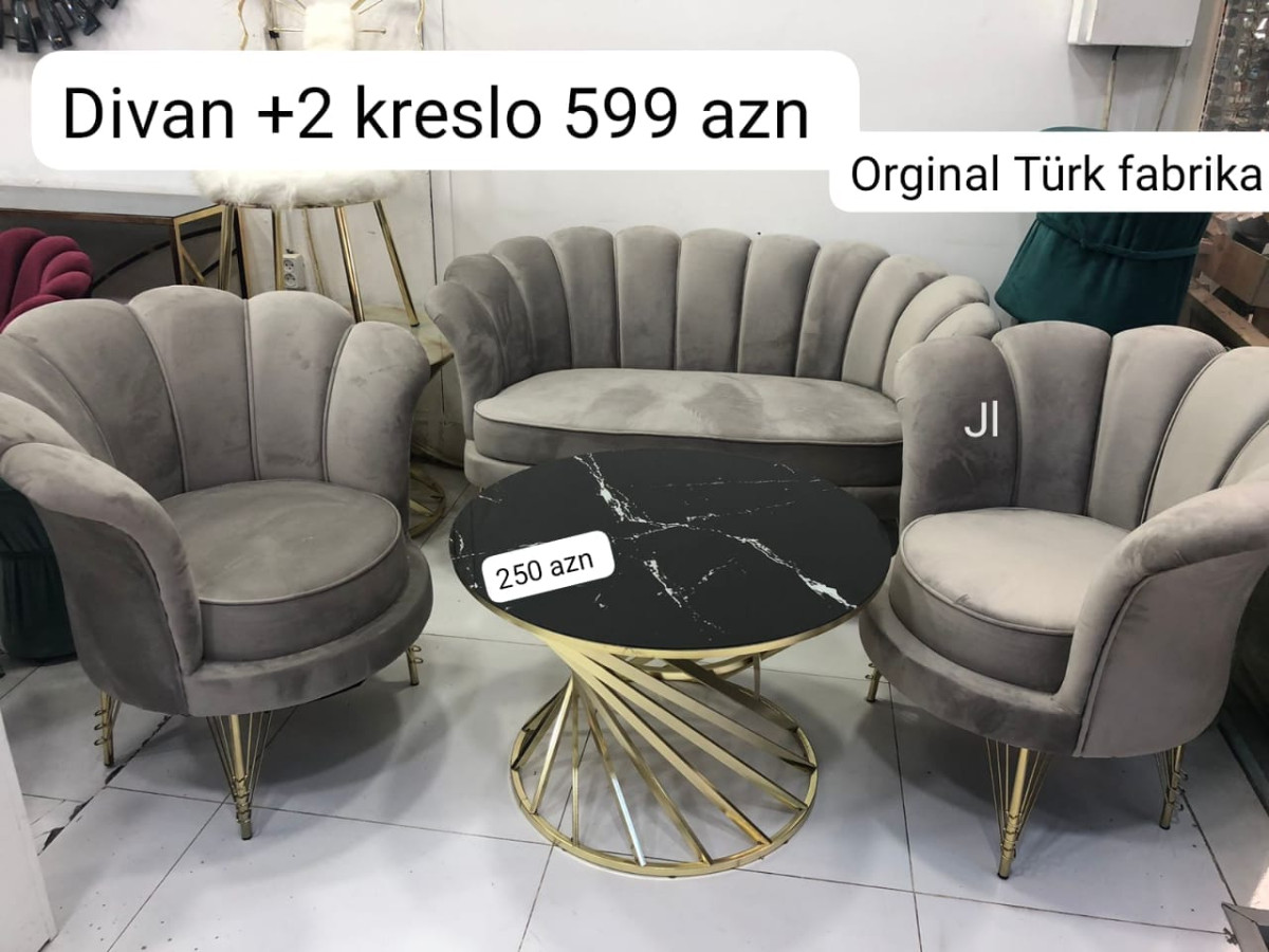 Divan kreslo Yeni‼️ ✔️Divan kreslo ✔️Divan olcu 1m ✔️Qiymet 600azn