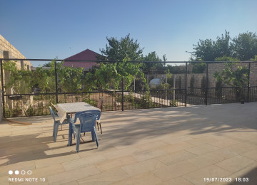 Saray baglarinda 6 sotun içində yeni tikilib təmir olunmuş