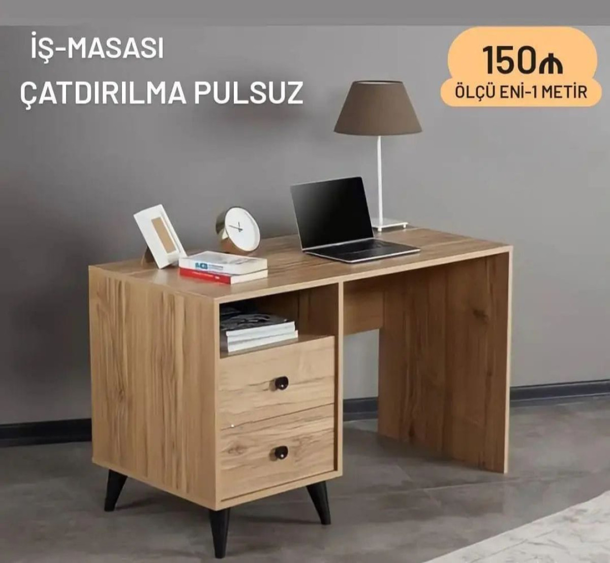 İş masası İş masası Sifarişlə hazırlanır Rəng seçimi var Ölçü eni