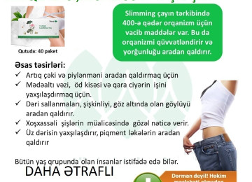 " Sliming Tea (Arıqladıcı və Müalicəvi Çay) "-ŞOOOK
