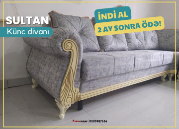 Diqqət! İndi al 2 ay sonra ödə! Künc divan ŞƏBƏKƏ 18 ayadək