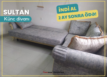 Diqqət! İndi al 2 ay sonra ödə! Künc divan ŞƏBƏKƏ 18 ayadək