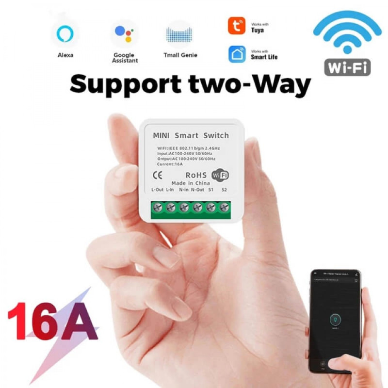 Tuya Smart WiFi Rele Yeni. Çatdırılma var Tuya WiFi Elektriki Yandırıb Söndürmə