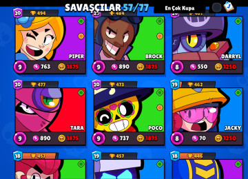 Brawl Stars Hesabidir 20K kupa icindeki kostumlet efsanedir