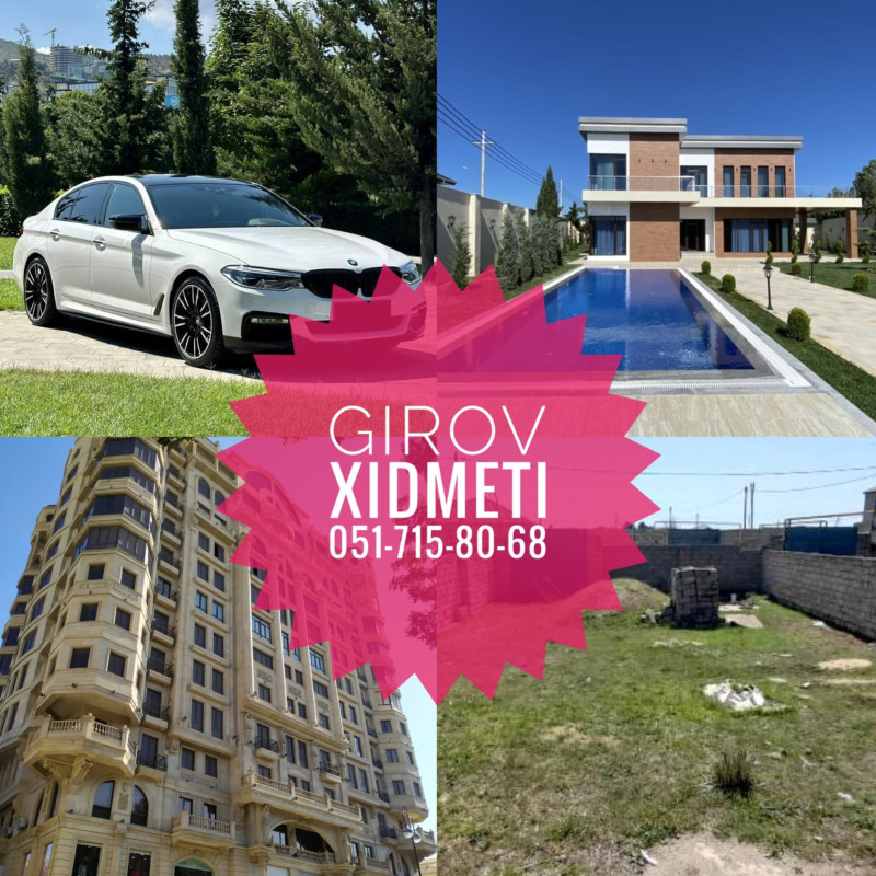 Girov xidməti Yalniz her nov ve istenilen giymete olan Avtomobilleri ve