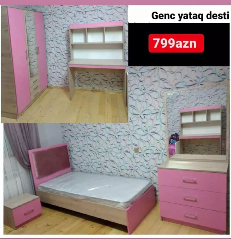 Gənc Yataq dəsti Gənc Yataq dəsti Sifarişlə hazırlanır Rəng seçimi var