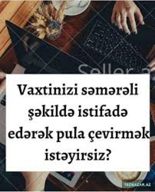 📌Yaş həddi 17+ 📌İş saatları sərbəst 📌İş