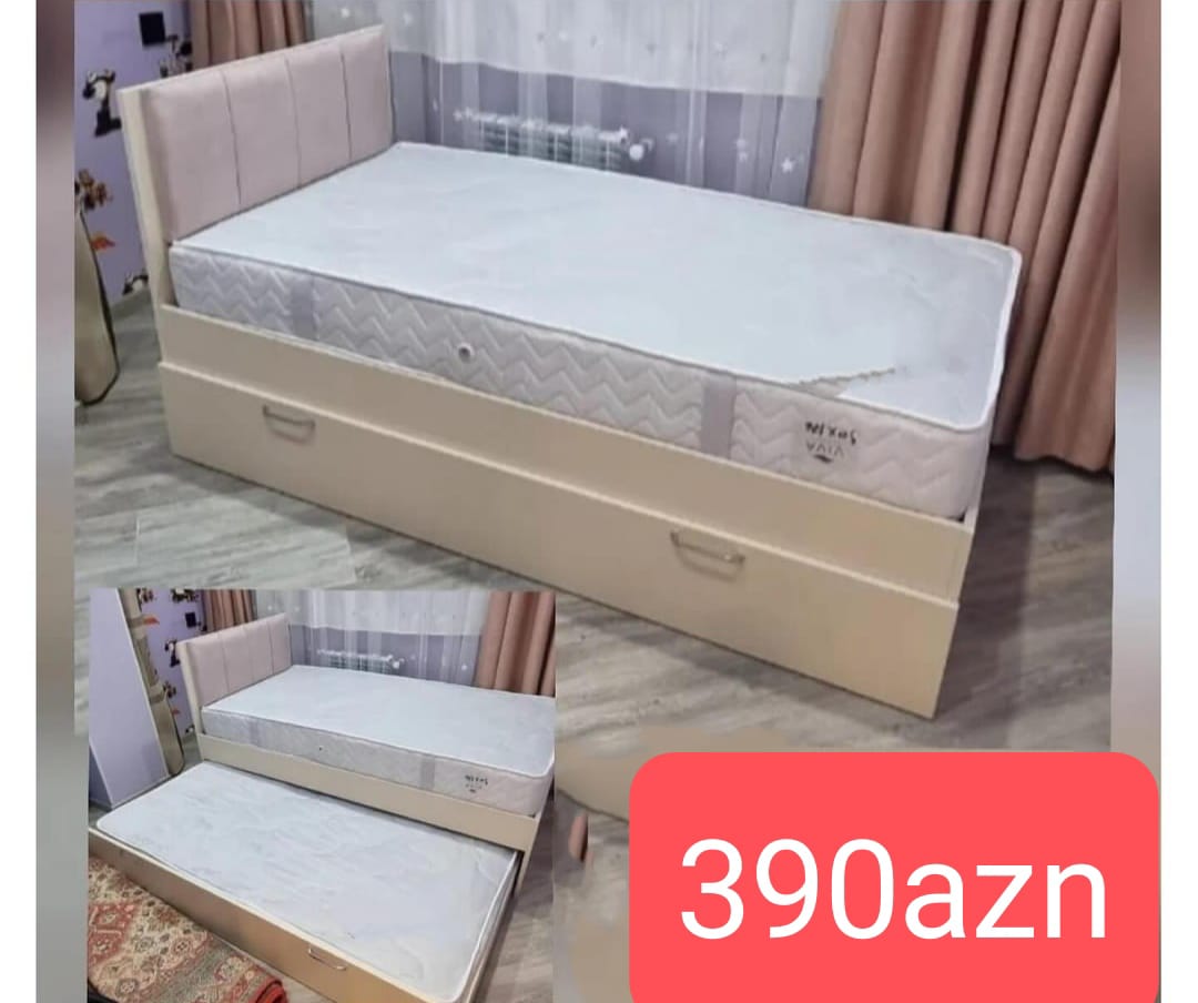 İkili çarpayı Sifarişlə hazırlanır Rəng seçimi var