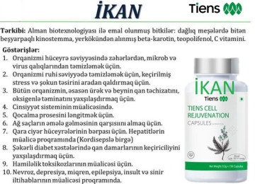 “ İkan (Jenşenli Müalicəvi Kapsullar) ”-ŞOOOK ENDİRİM!