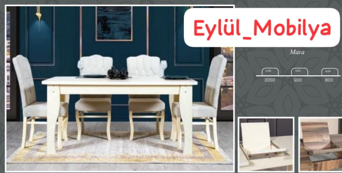 Masa oturacaqsiz sizde ister nagd ister kreditle elde edebilersiniz masanin