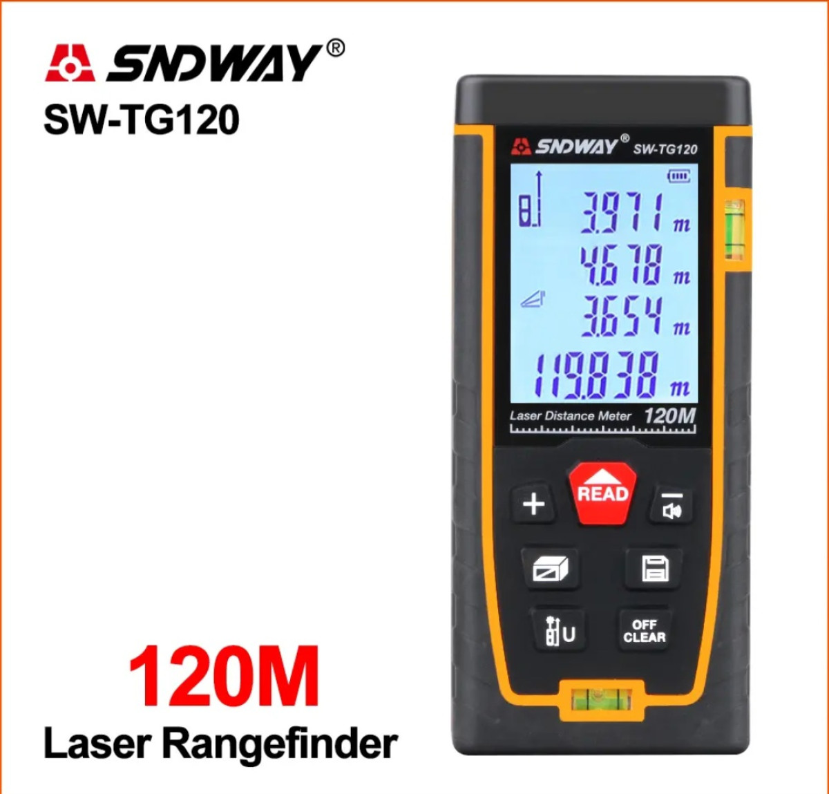 Lazer metrə Lazer metrə. Model: SNDWAY SW-TG-120 - 120 metrə qədər